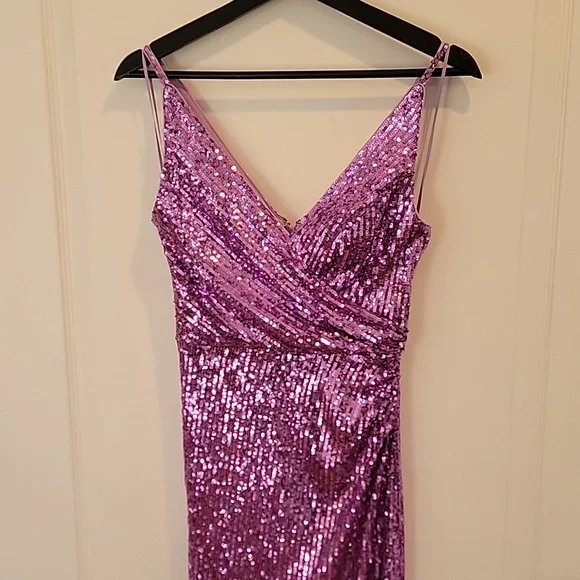 Dress the Population Purple Sequin Maxi Dress - Picture 5 of 7